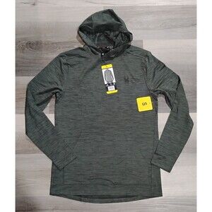 NEW Spyder Hoodie Shirt Mens Size Small Green ProWeb Stretch Performance Active